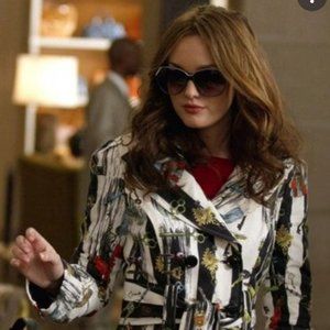 Milly Red Wool Dress Gold Chain Size P Gossip Girl
